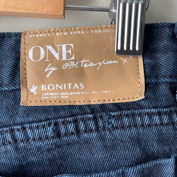One teaspoon WORN BLACK BONITAS LOW WAIST DENIM SHORT 28 - Picture 10 of 14